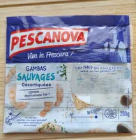 Gambas sauvages décortiquées