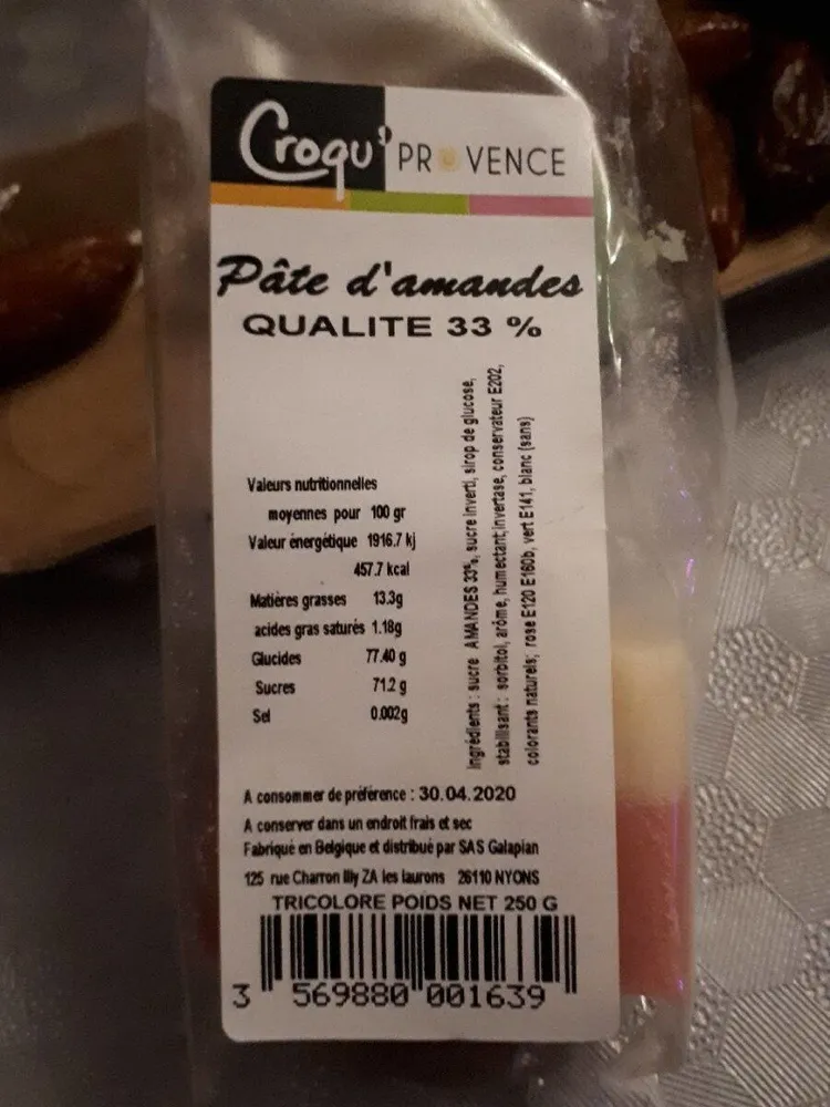 Pate d'amandes