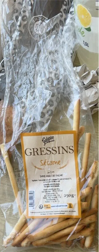 Gressins au sésame