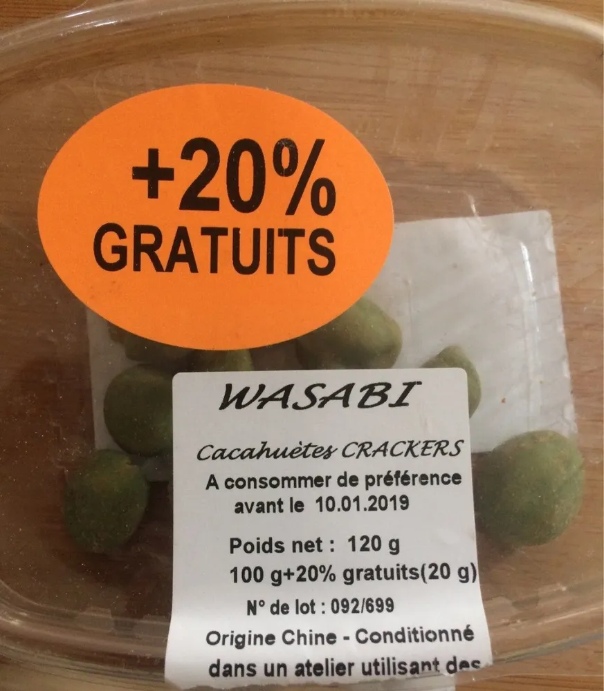 Cacahuètes crackers