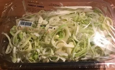 Poireaux émincés, barquette 250g