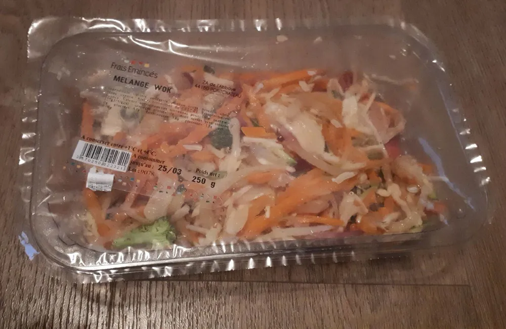 Mélange wok, barquette 250g