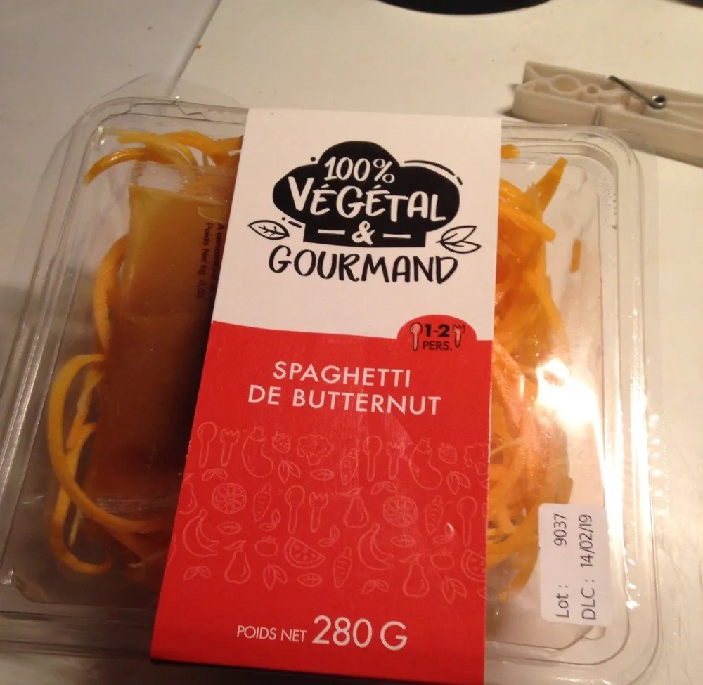 Spaghetti de butternut et sa sauce