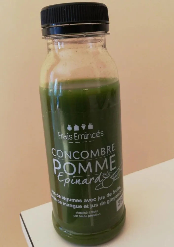 Concombre pommes epinard gingembre