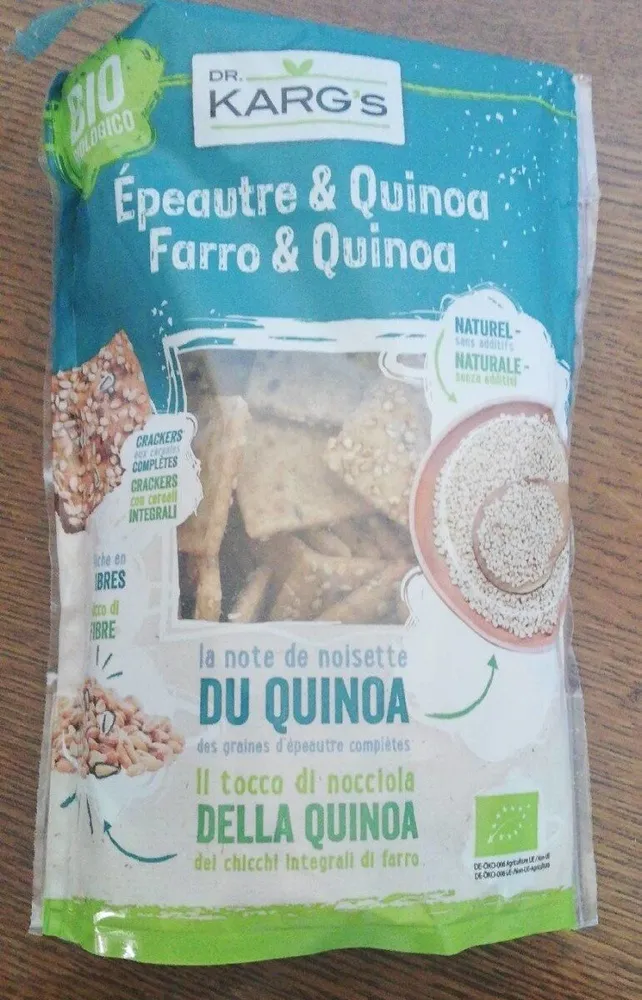 Crackers aux céréales complètes
