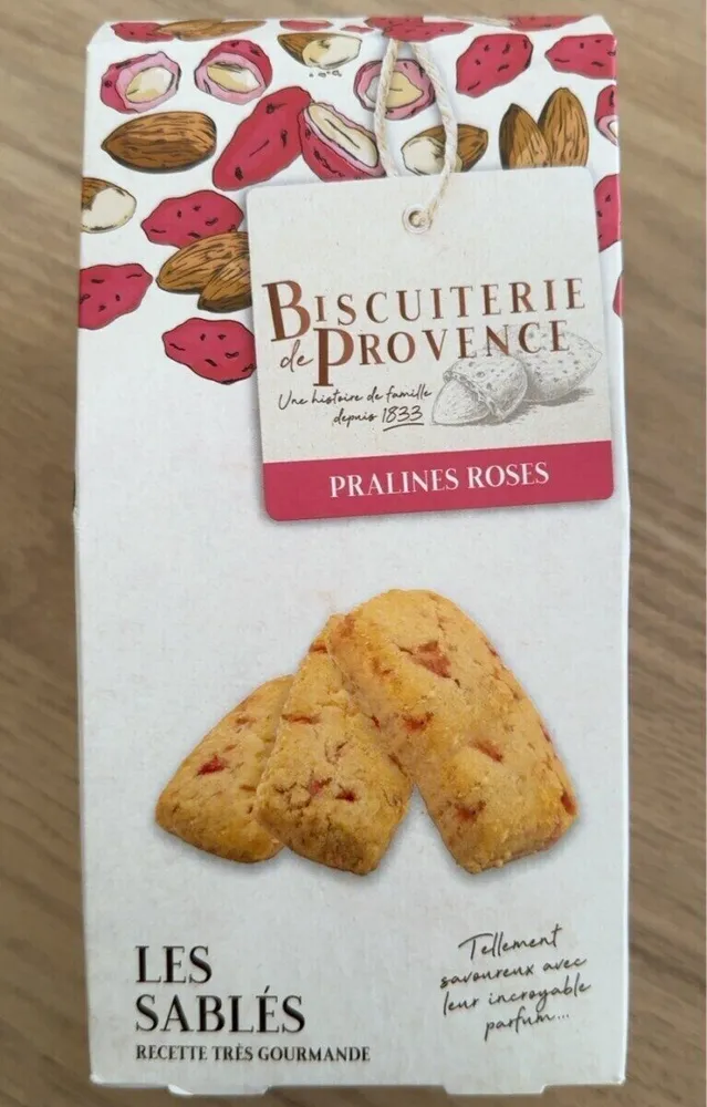 Biscuits aux pralines roses