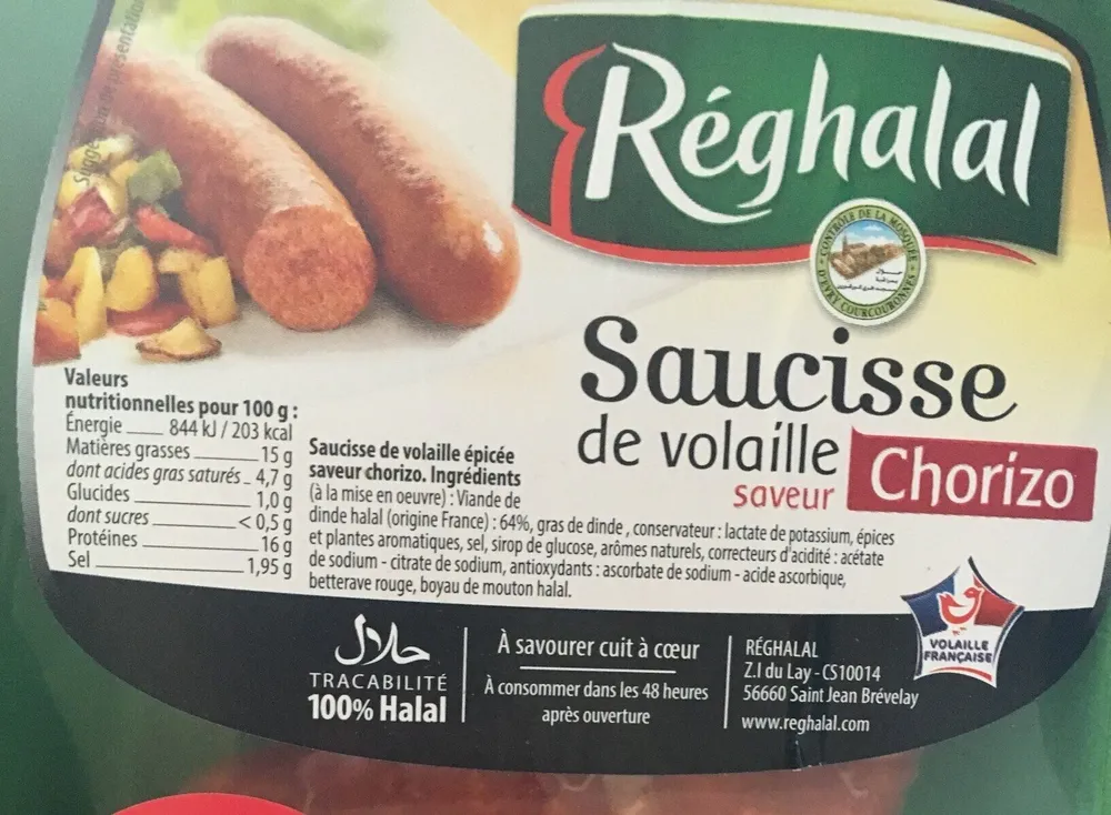 Saucisse de volaille saveur chorizo