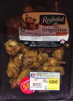 Grignotte cuit fumé Halal. Poulet à l'orientale s/atm