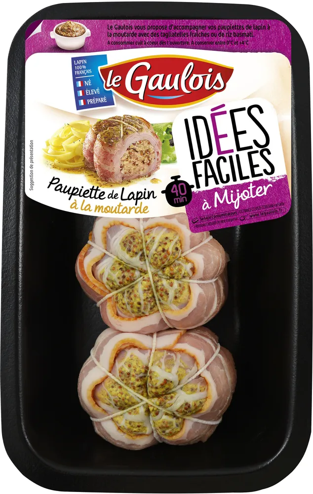 Paupiette de lapin melon à la moutarde x3 s/atm