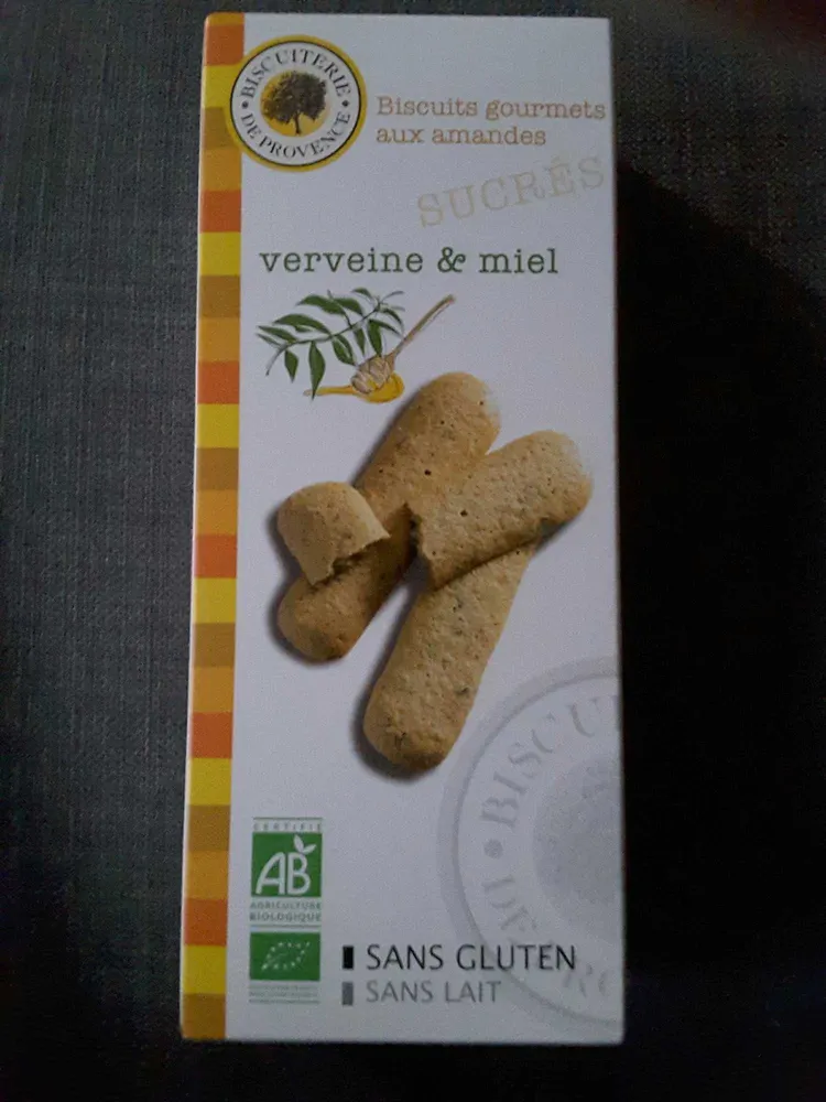 Biscuits gourmets aux amandes verveine et miel