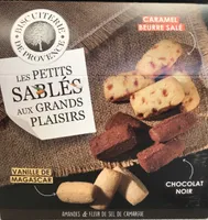 Les petits sablés, Vanille, Caramel, Chocola noir
