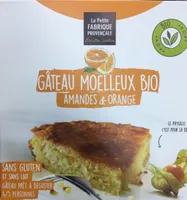 Gateau moelleux bio amandes & orange