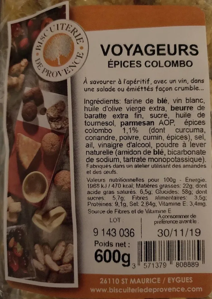 Voyageurs Épices Colombo