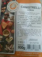 Canistrelli citron