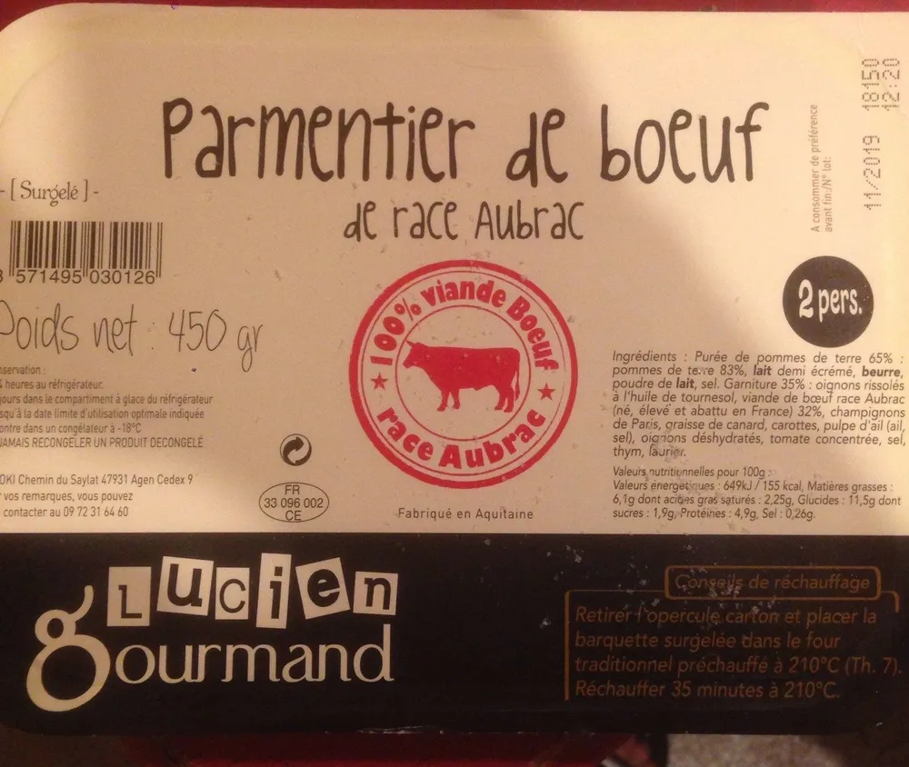 Parmentier de boeuf