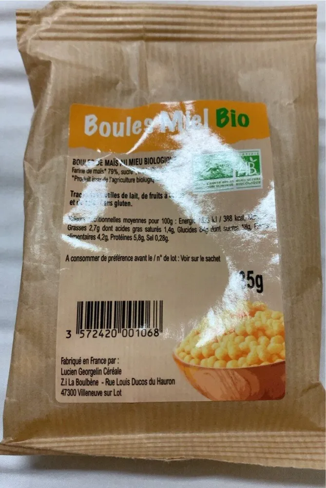 Boules miel bio