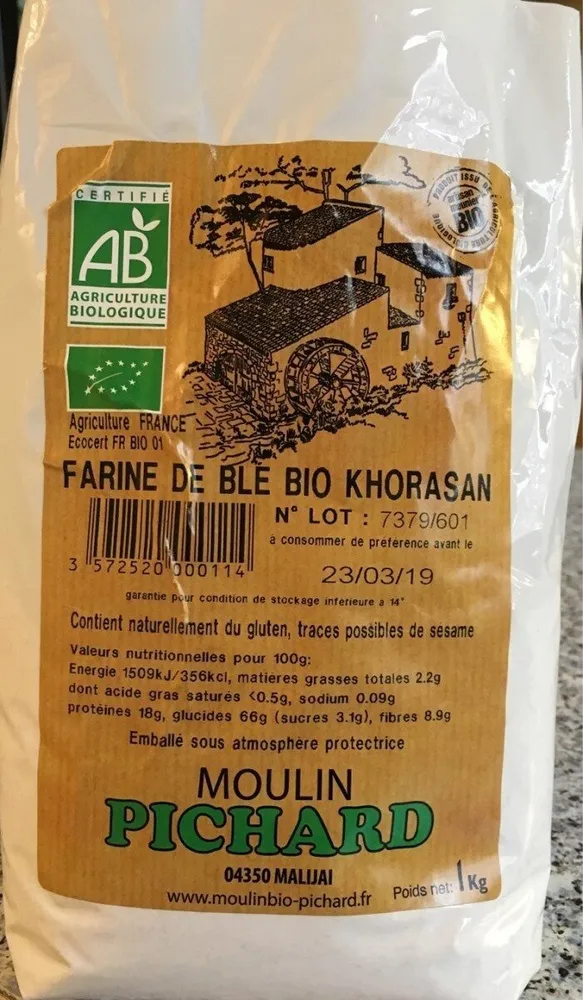 Farine de blé bio khorasan