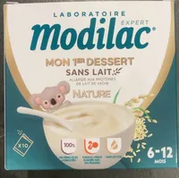 Mon 1er dessert dans lait nature