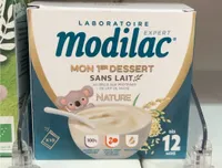 Mon 1er dessert sans lait nature
