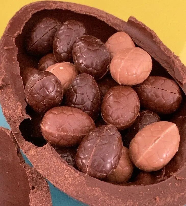 Moulage praliné garni