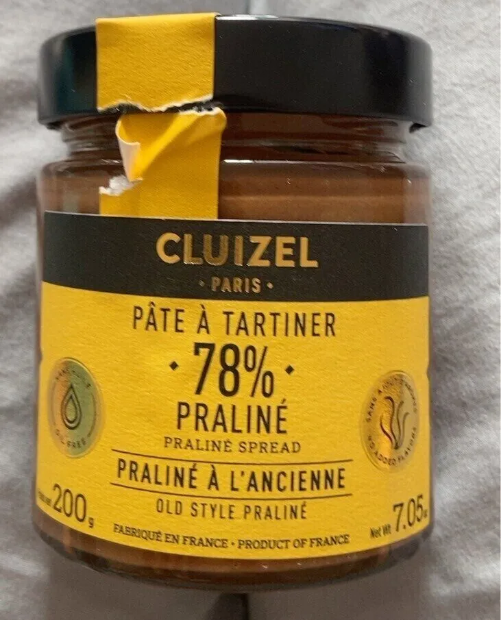 Pâte à tartiner, 78% praliné
