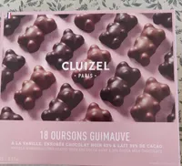 18 OURSONS GUIMAUVE A LA VANILLE, ENROBES CHOCOLAT NOIR 63% & LAIT 39% DE CACAO