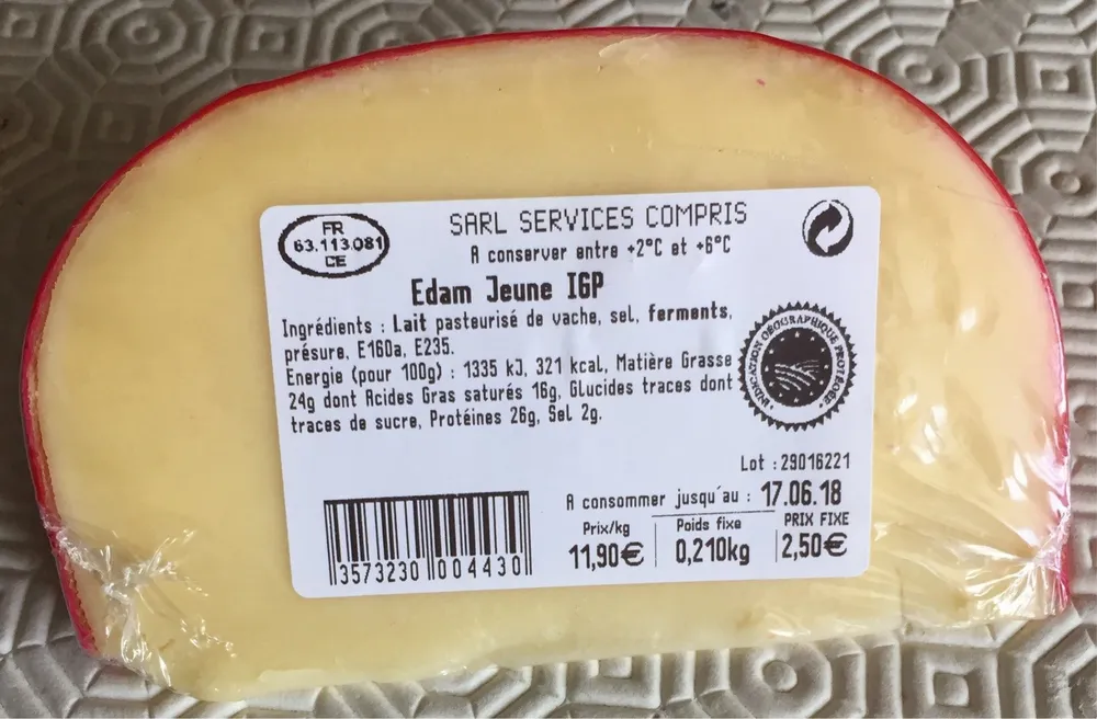 Edam Jeune IGP