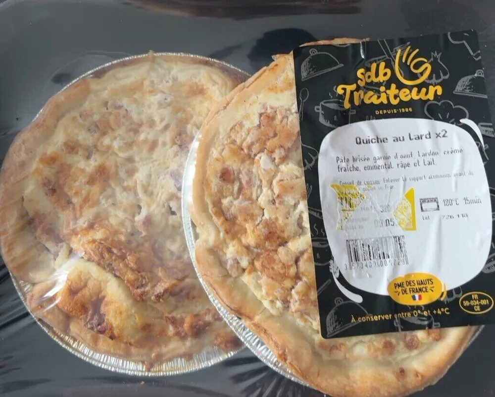 Quiche au lard x 2