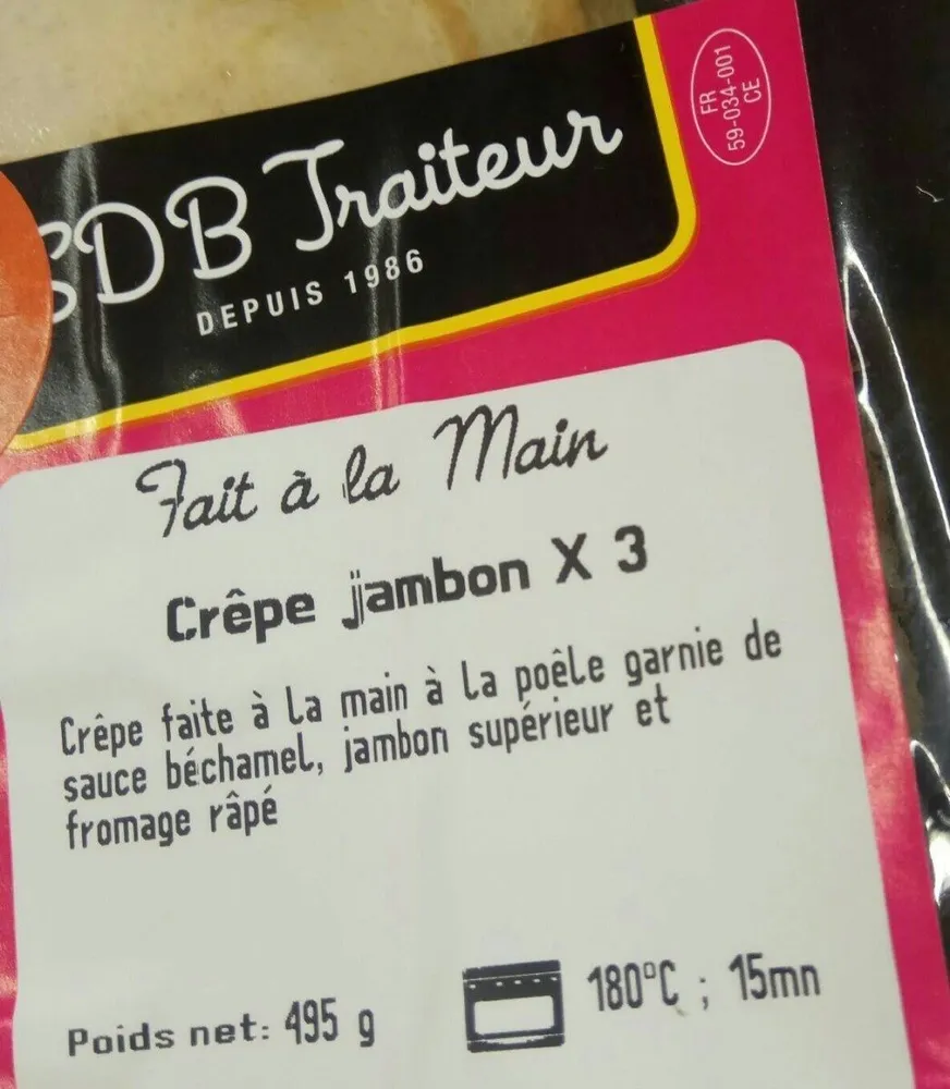 Crêpes jambon