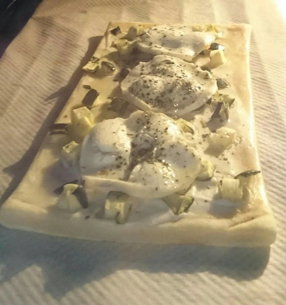Tartefine courgette chèvre