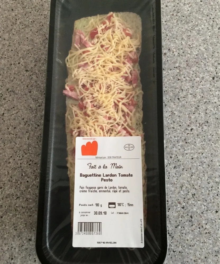 Baguettibe Lardon Pesto