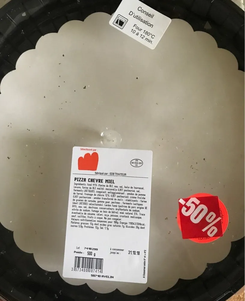 Pizza chevre miel