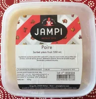 Sorbet plein fruit poire