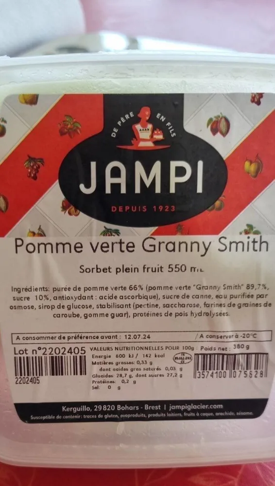 Pomme verte granny smith