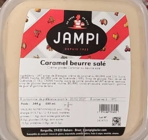 Crème glacée Caramel au beurre salé