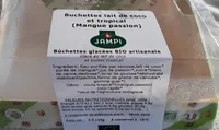 Bûchettes lait de coco et tropical