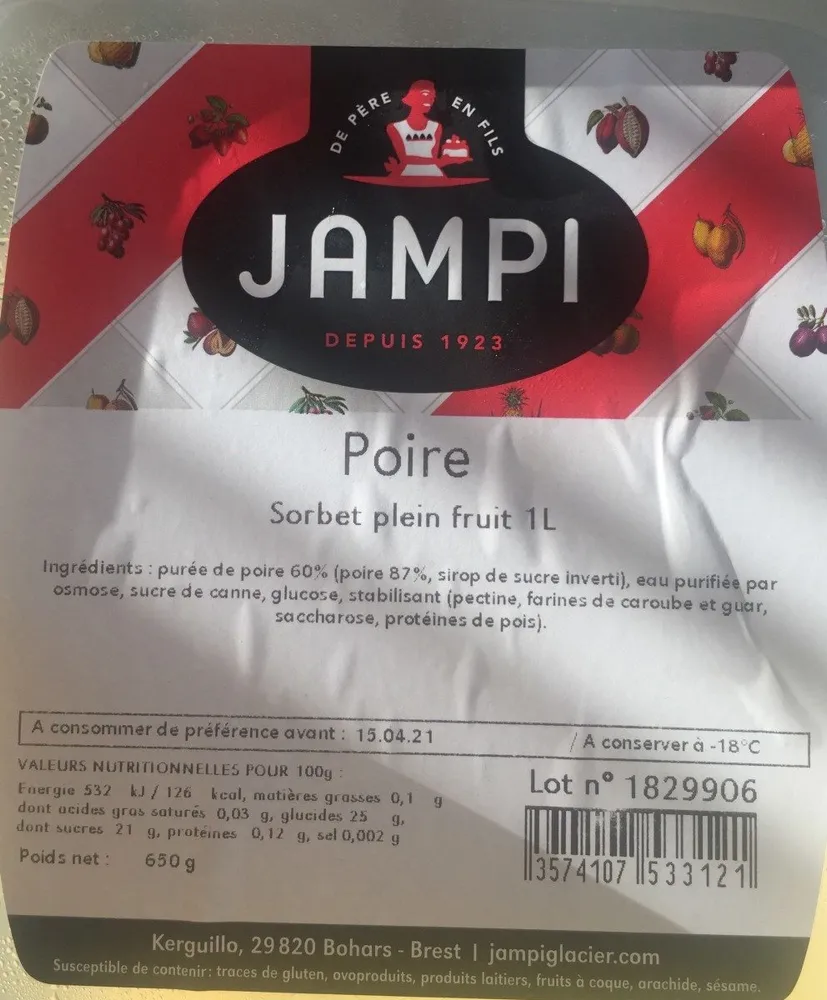 Sorbet poire
