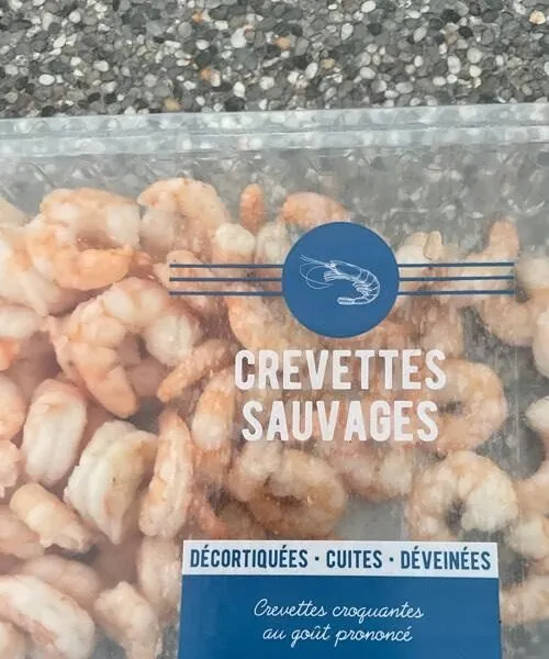Crevettes sauvages cuites