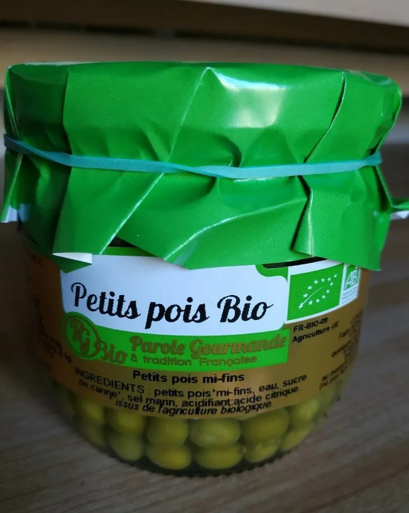 Petits pois bio