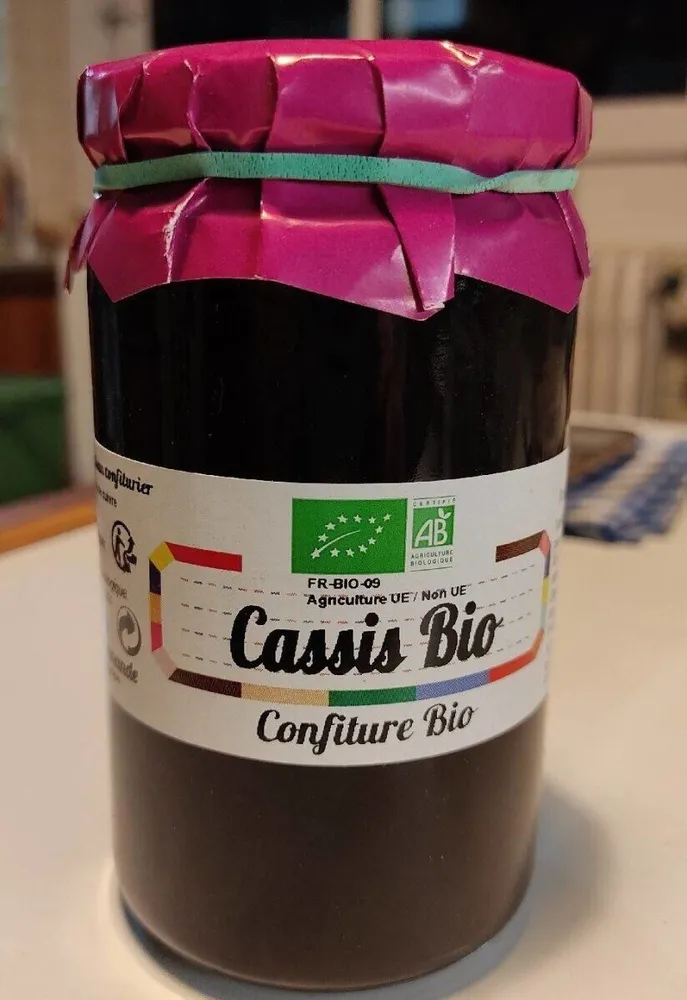 Confiture cassis bio
