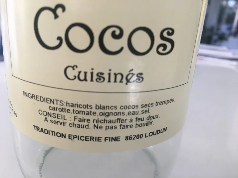 Cocos cuisinés