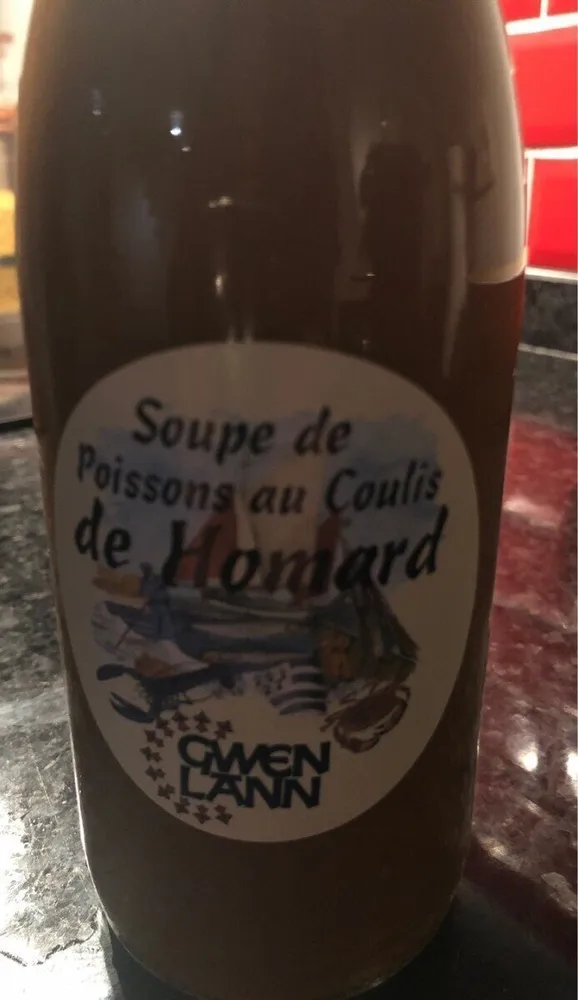 Soupe de poisson au coulis de homard