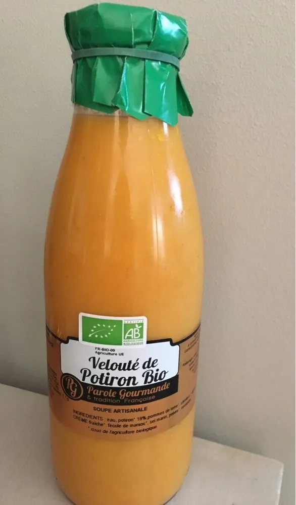 Velouté de potiron bio