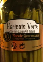 Haricots verts extra-fins, ranges mains