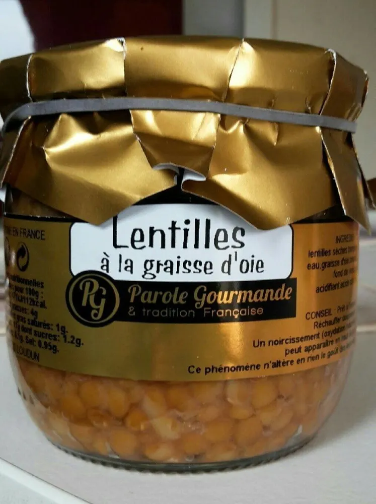 Lentilles à la graisse d'oie