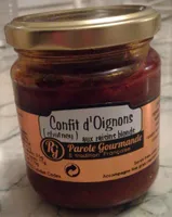Confit d'oignons aux raisins blonds