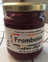 Confiture allégée de framboise