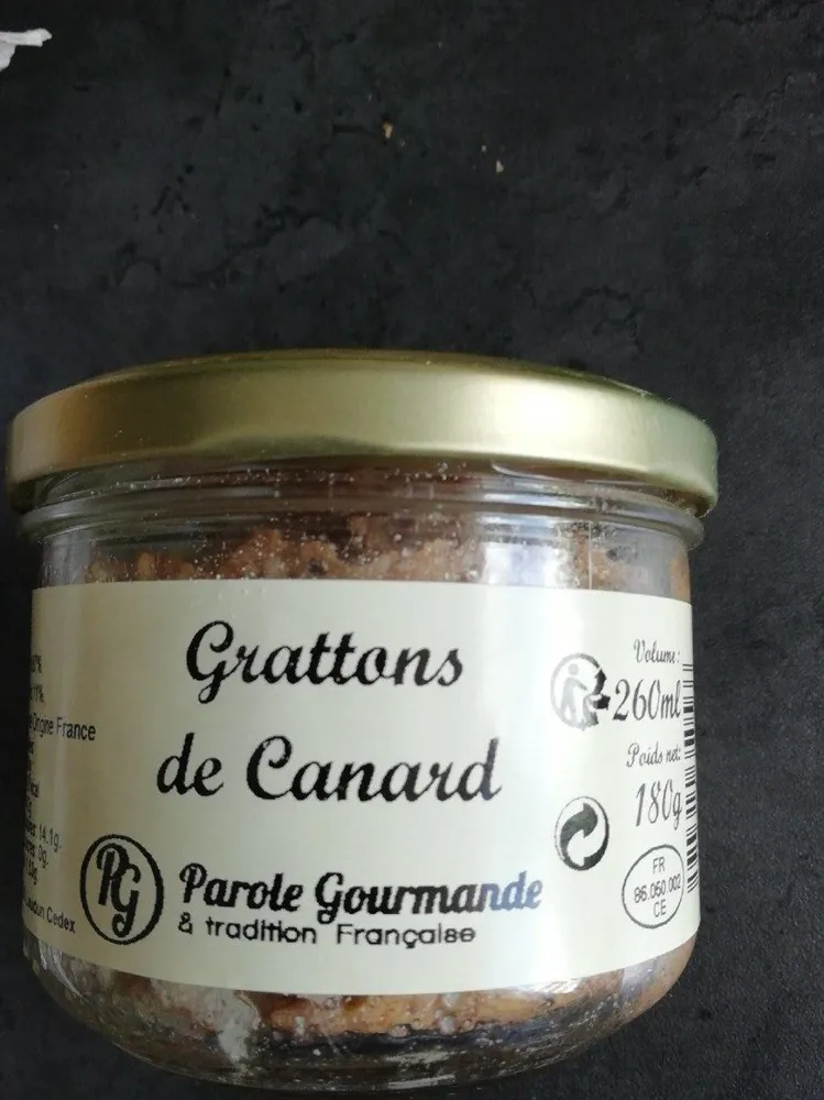Grattons de canard