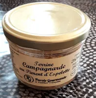 Terrinne Campagnarde au Piment d'Espelette