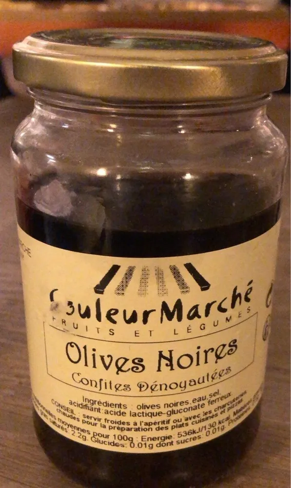 Olives Noires confites dénoyautées